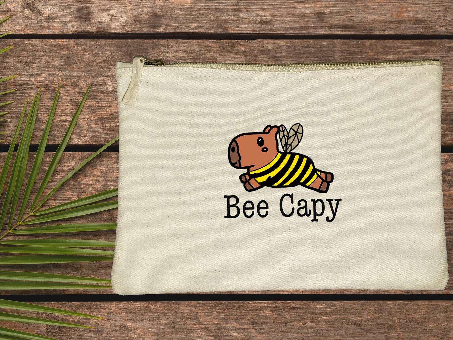 Capybara "Bee Capy" Accessory And Toiletry Bag