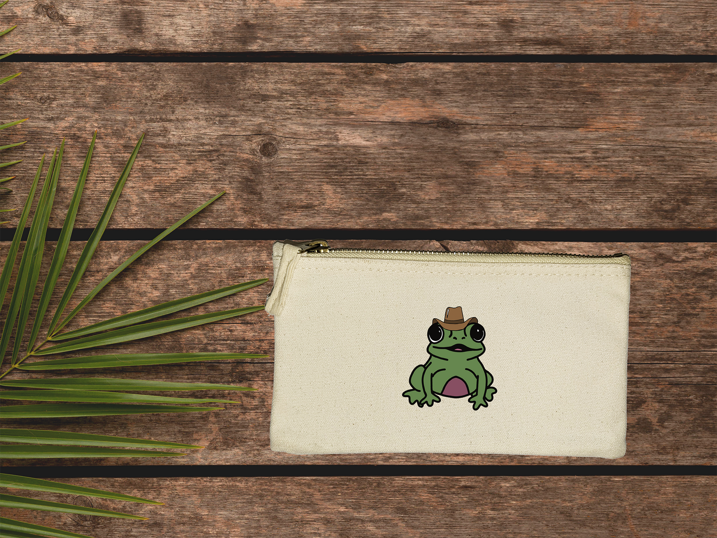 Cowboy Frog Pencil Case