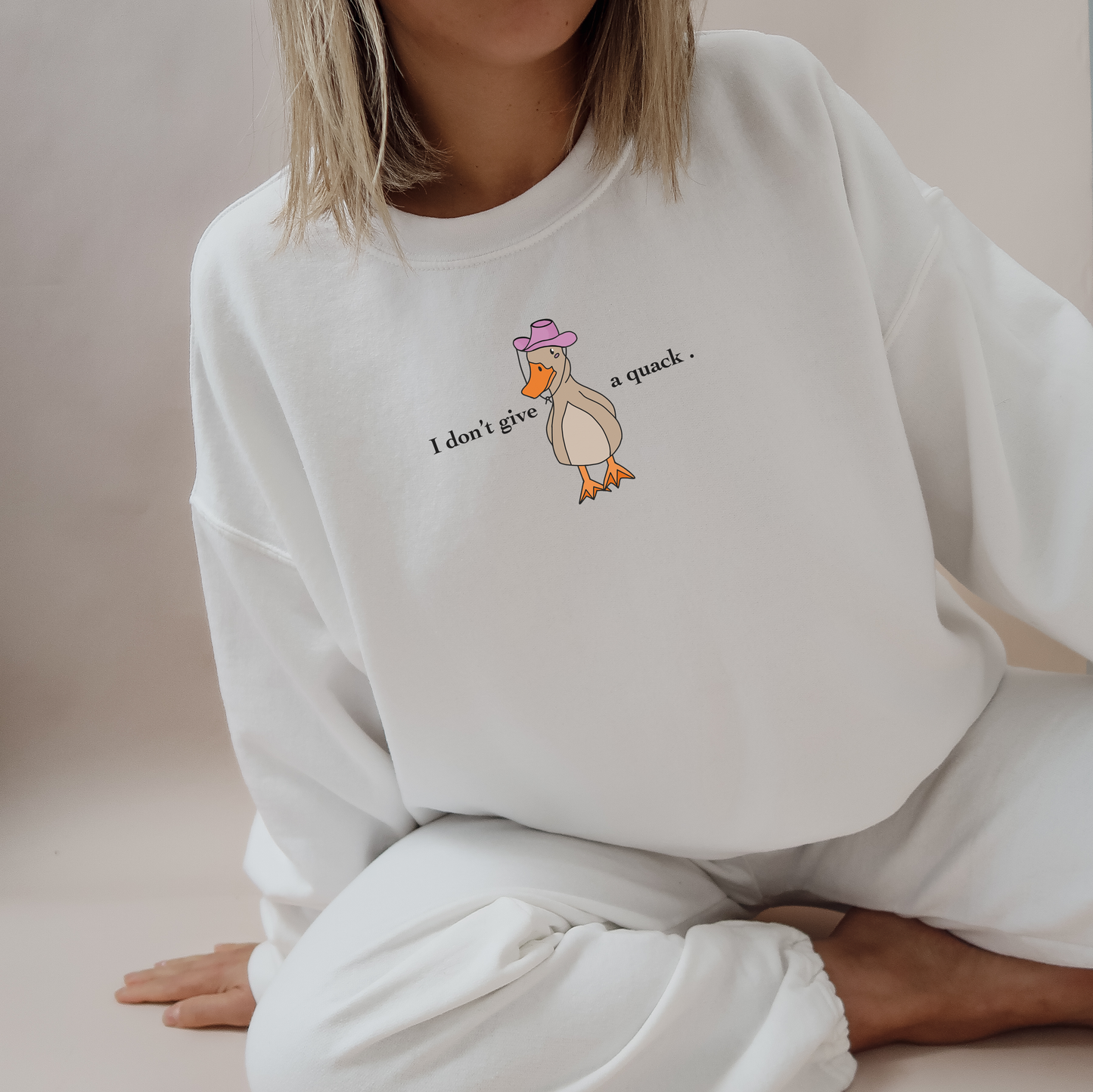 Duck "I don't give a quack." Sweatshirt