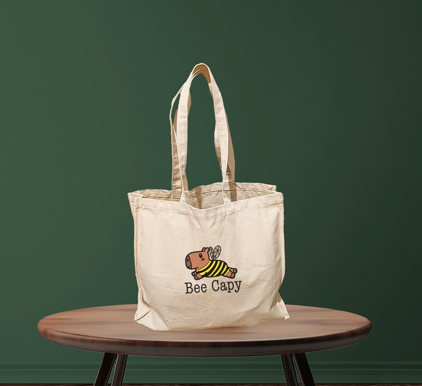 Capybara Bee Capy Tote Bag