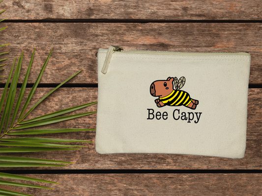 Capybara "Bee Capy" Accessory And Toiletry Bag