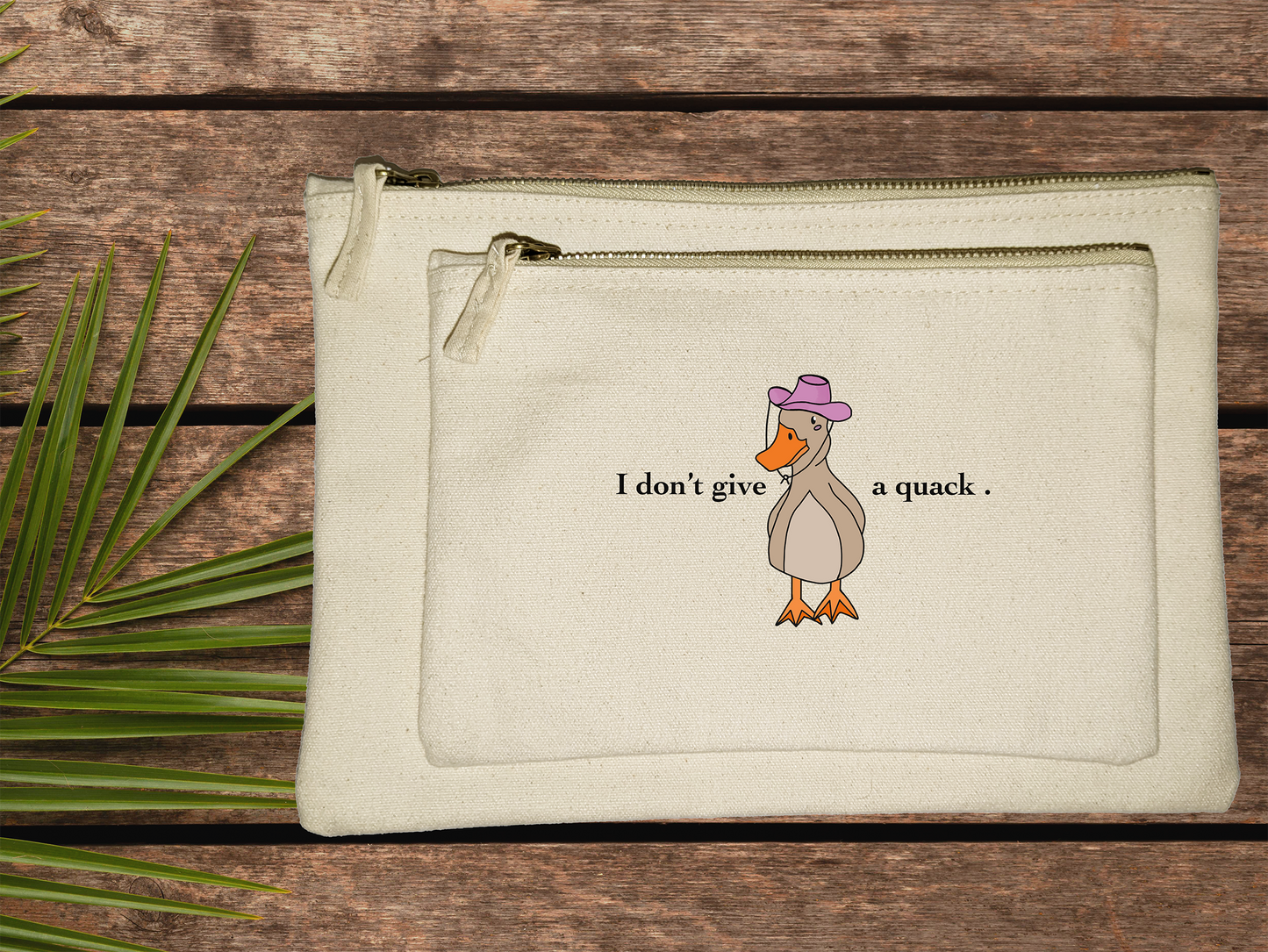 Duck "I don't give a quack . " Accessory And Toiletry Bag