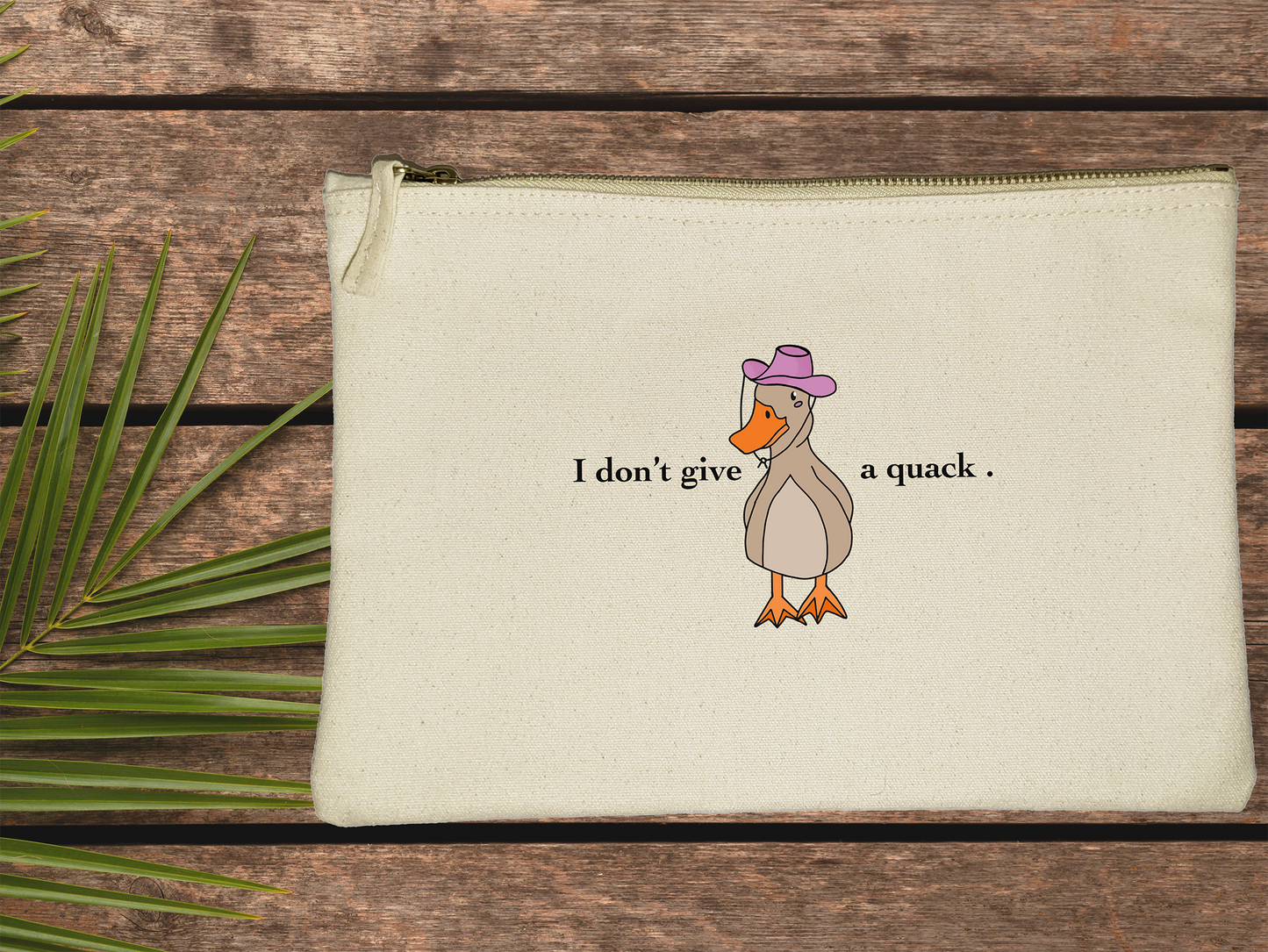 Duck "I don't give a quack . " Accessory And Toiletry Bag