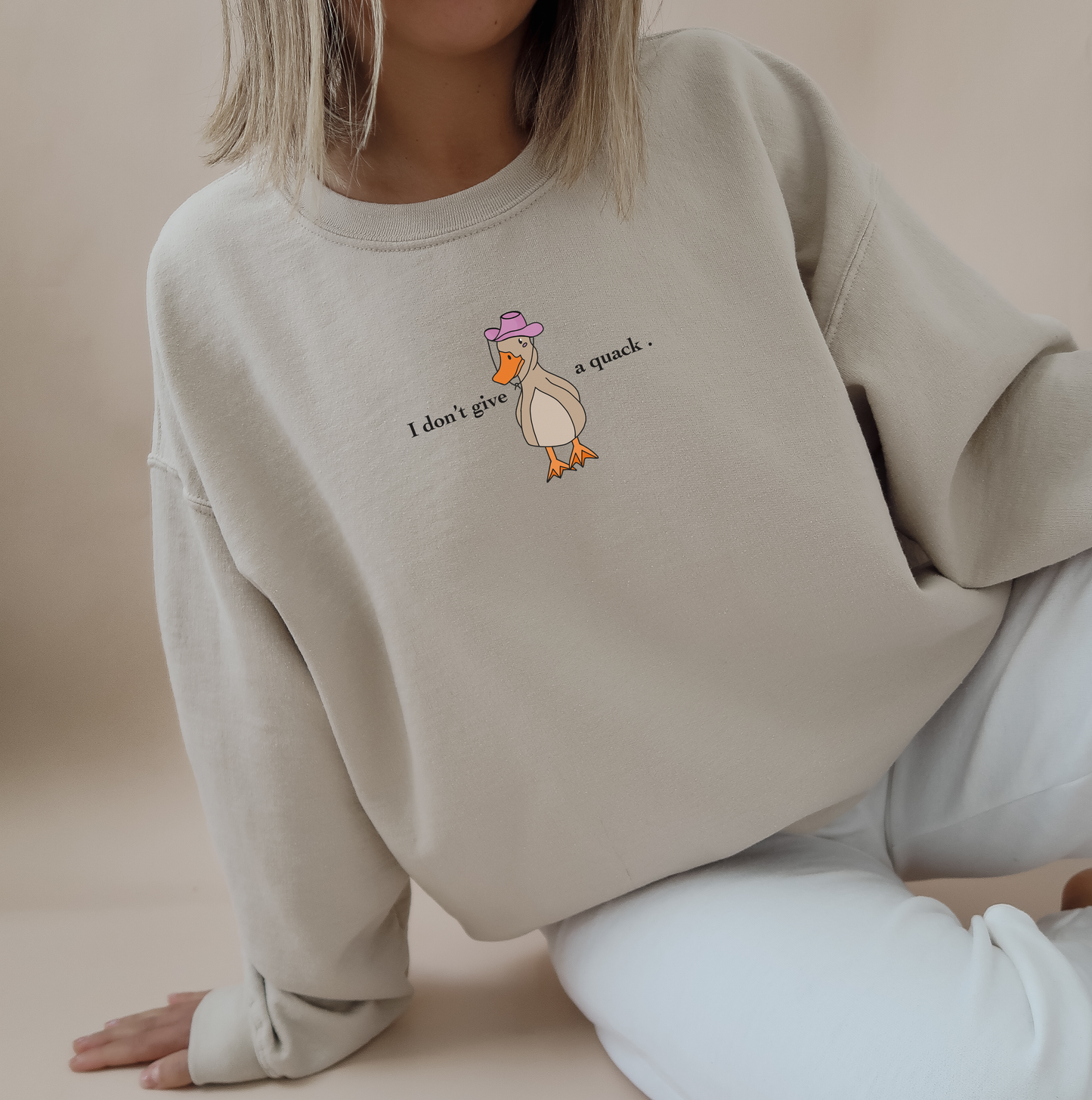 Duck "I don't give a quack." Sweatshirt