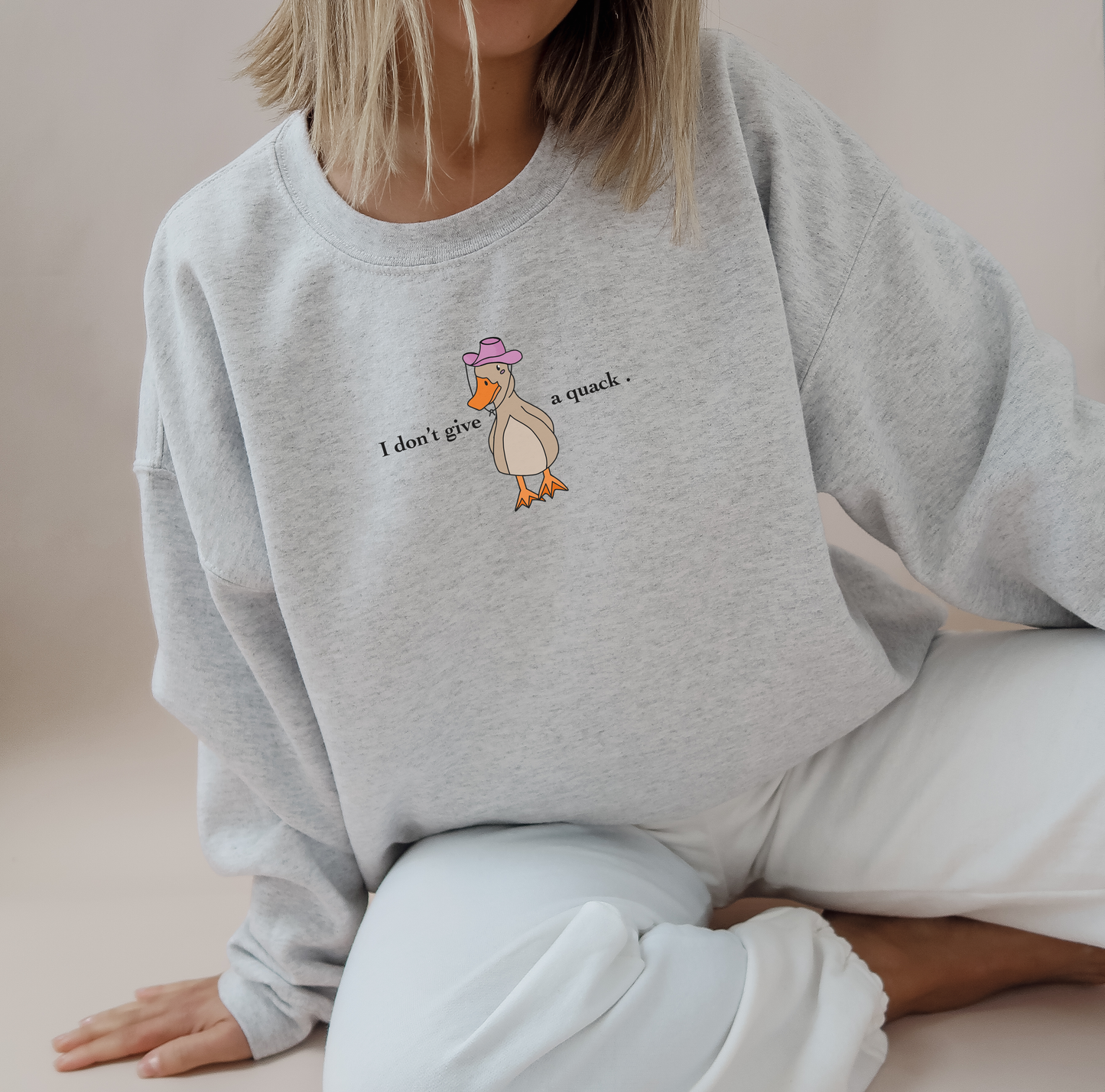 Duck "I don't give a quack." Sweatshirt