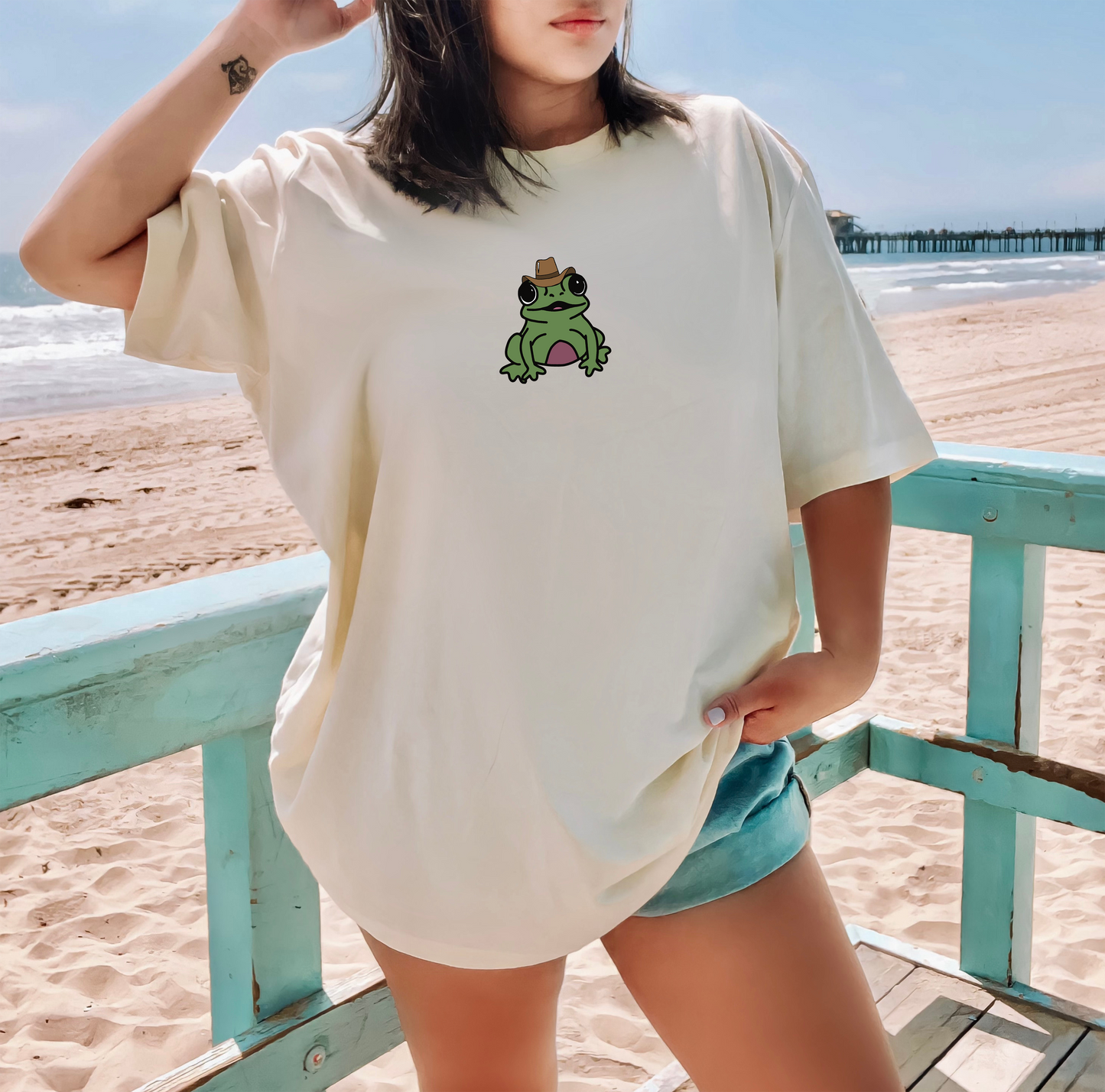 Cowboy Frog T Shirt