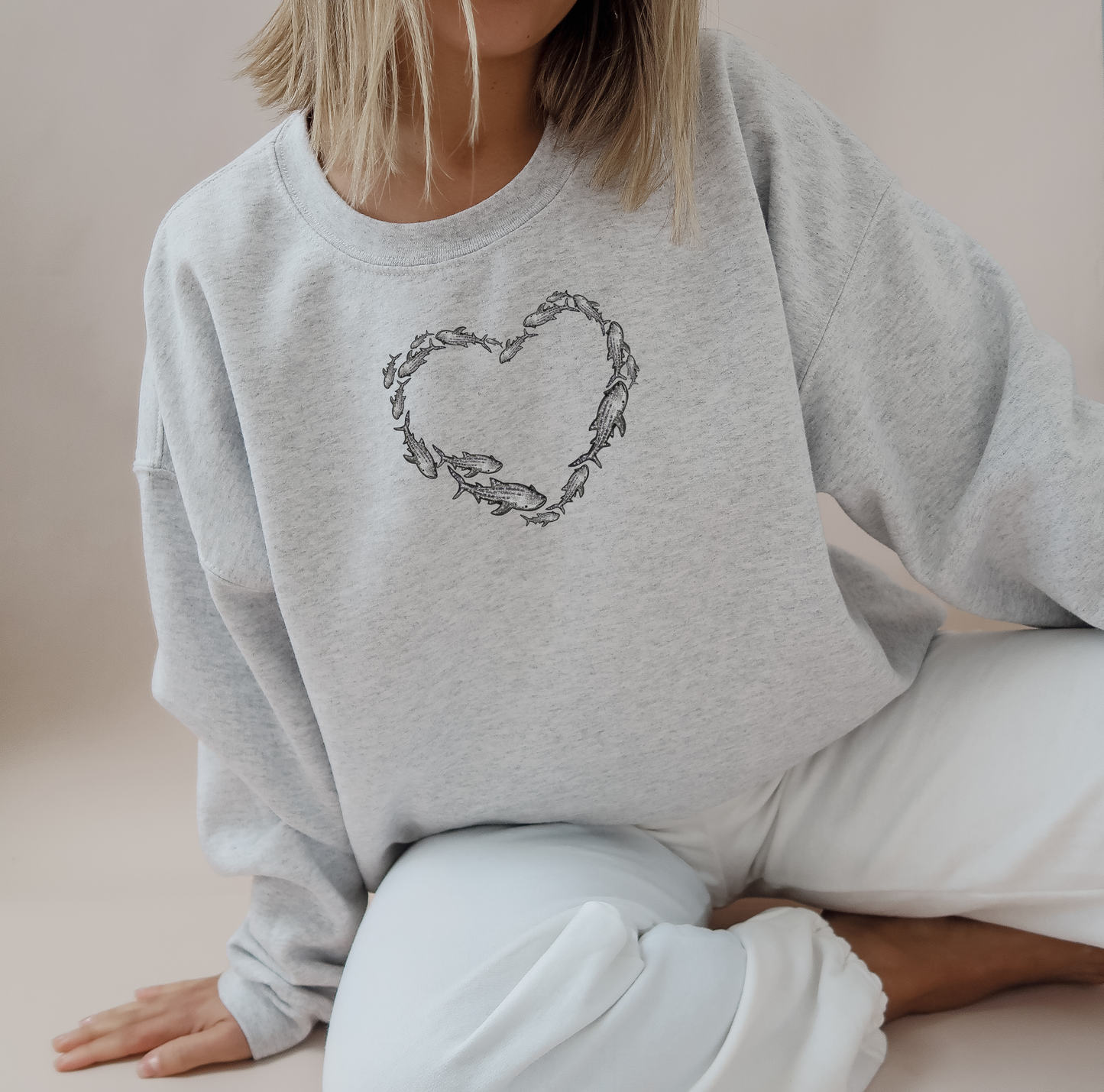 Whale Shark Heart Sweatshirt