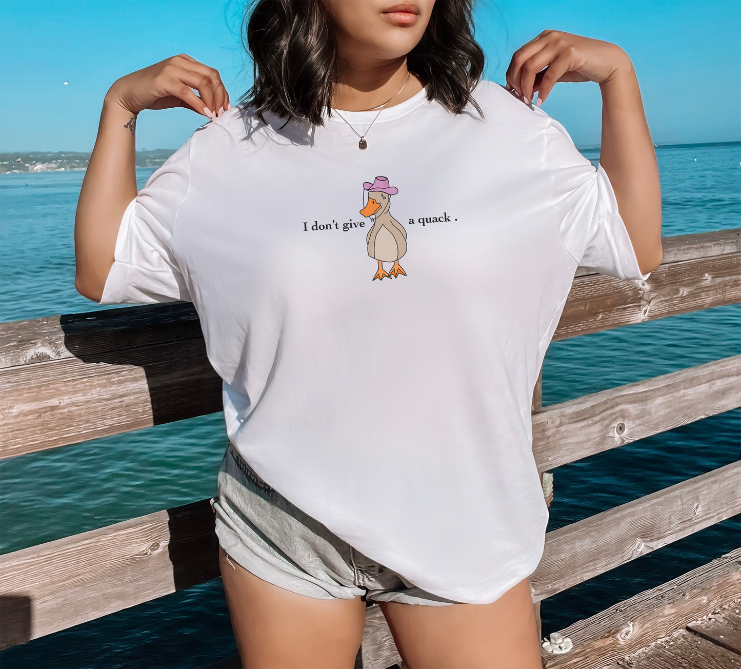 Duck "I don't give a quack." T Shirt